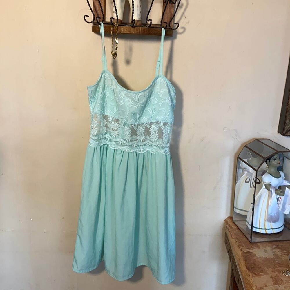 Poof Couture lace and cotton dress